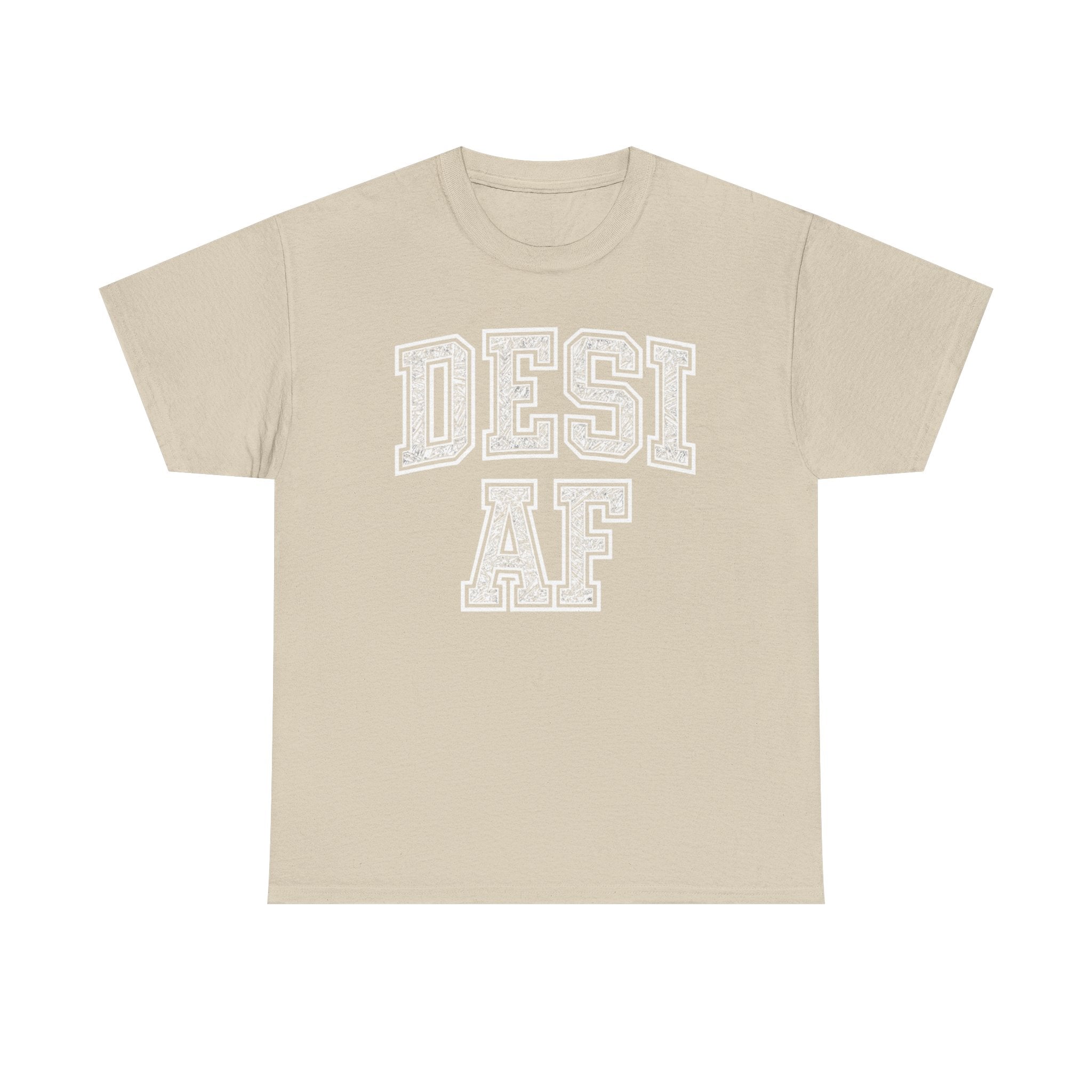 Desi AF Unisex Heavy Cotton Tee - Indian Shirt, South Asian Graphic Tee, Ethnic Heritage Apparel, Bollywood Top, Cultural