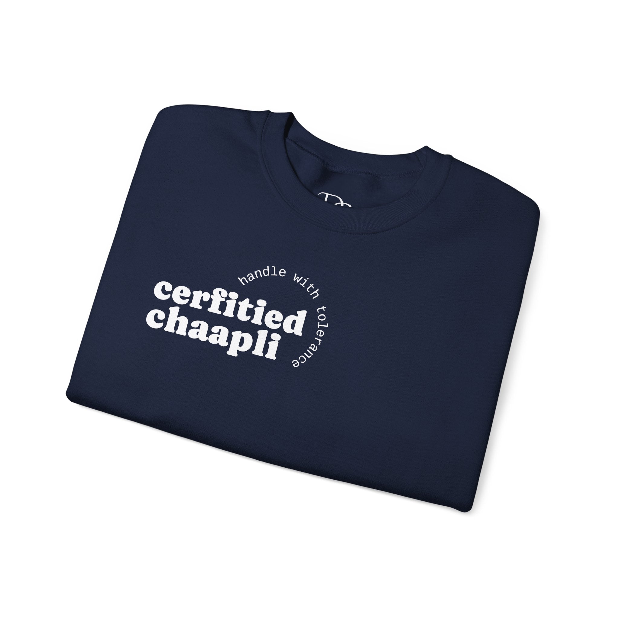 Certified Chaapli Crewneck Sweatshirt | minimal text design