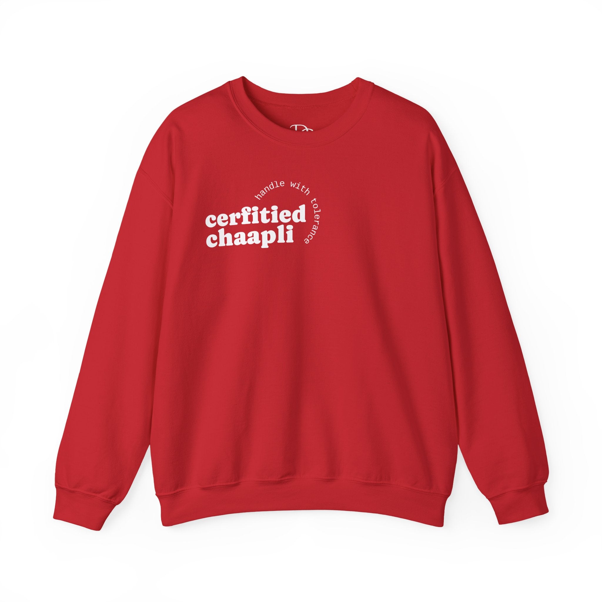 Certified Chaapli Crewneck Sweatshirt | minimal text design