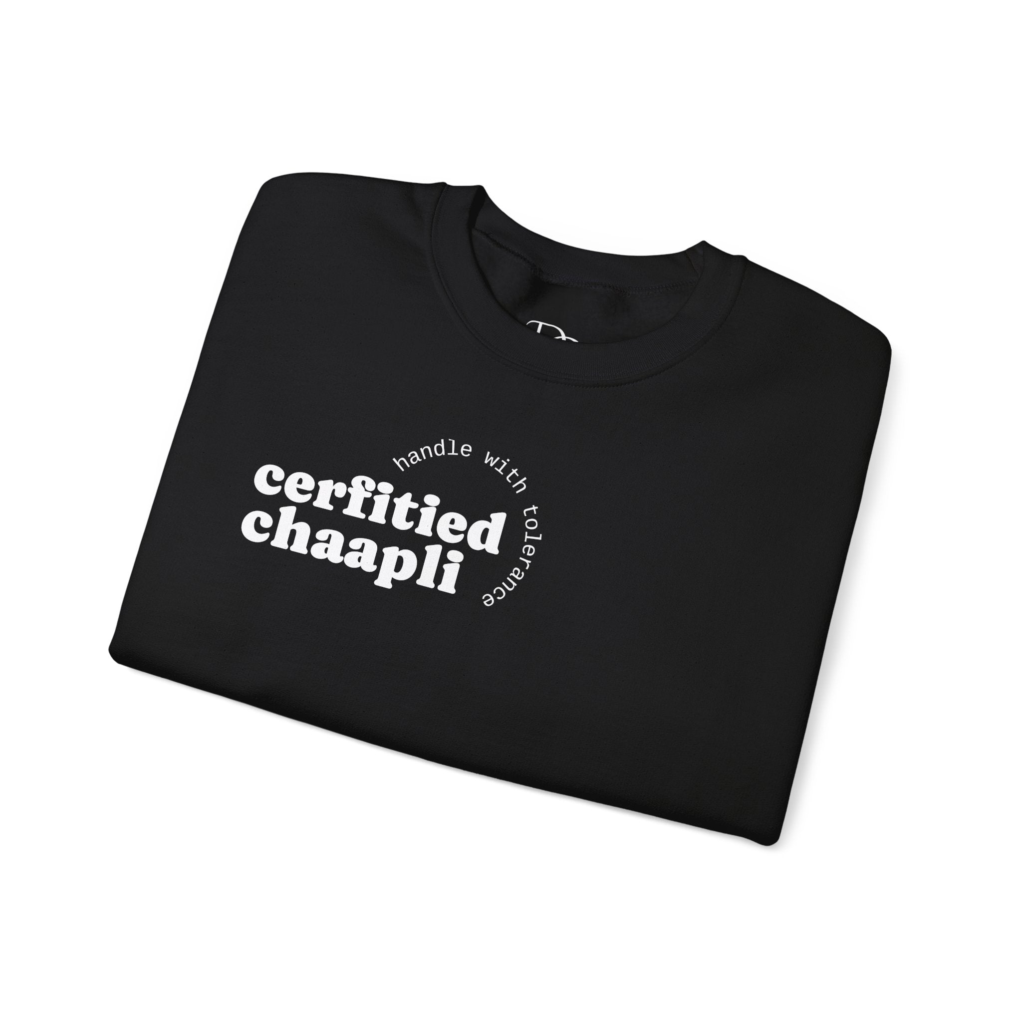 Certified Chaapli Crewneck Sweatshirt | minimal text design