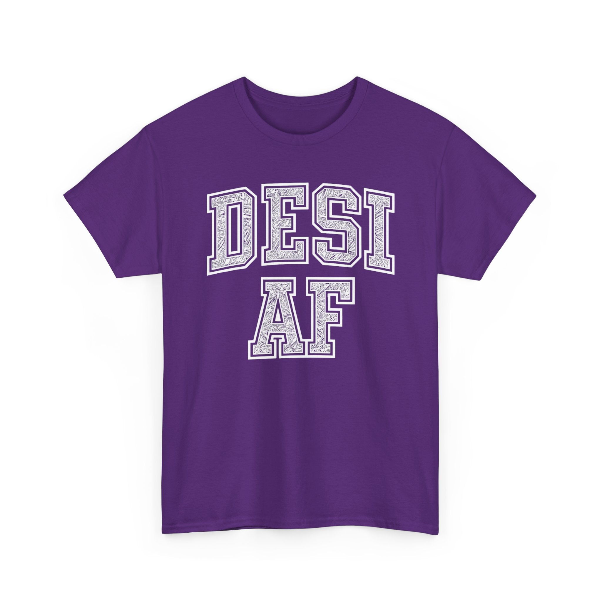 Desi AF Unisex Heavy Cotton Tee - Indian Shirt, South Asian Graphic Tee, Ethnic Heritage Apparel, Bollywood Top, Cultural