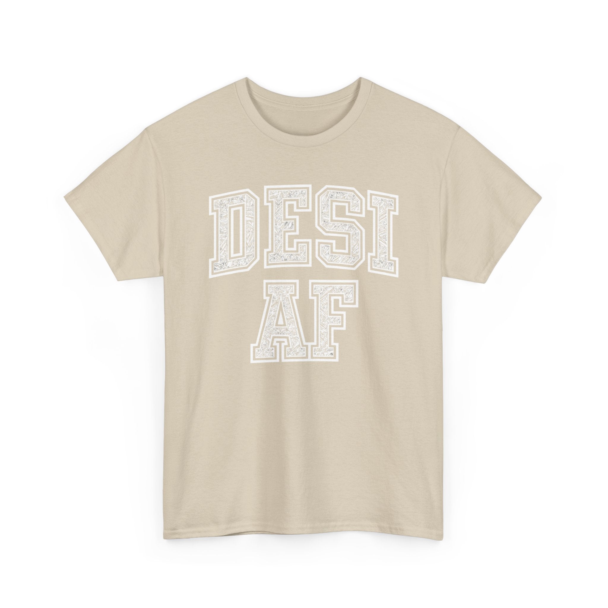 Desi AF Unisex Heavy Cotton Tee - Indian Shirt, South Asian Graphic Tee, Ethnic Heritage Apparel, Bollywood Top, Cultural
