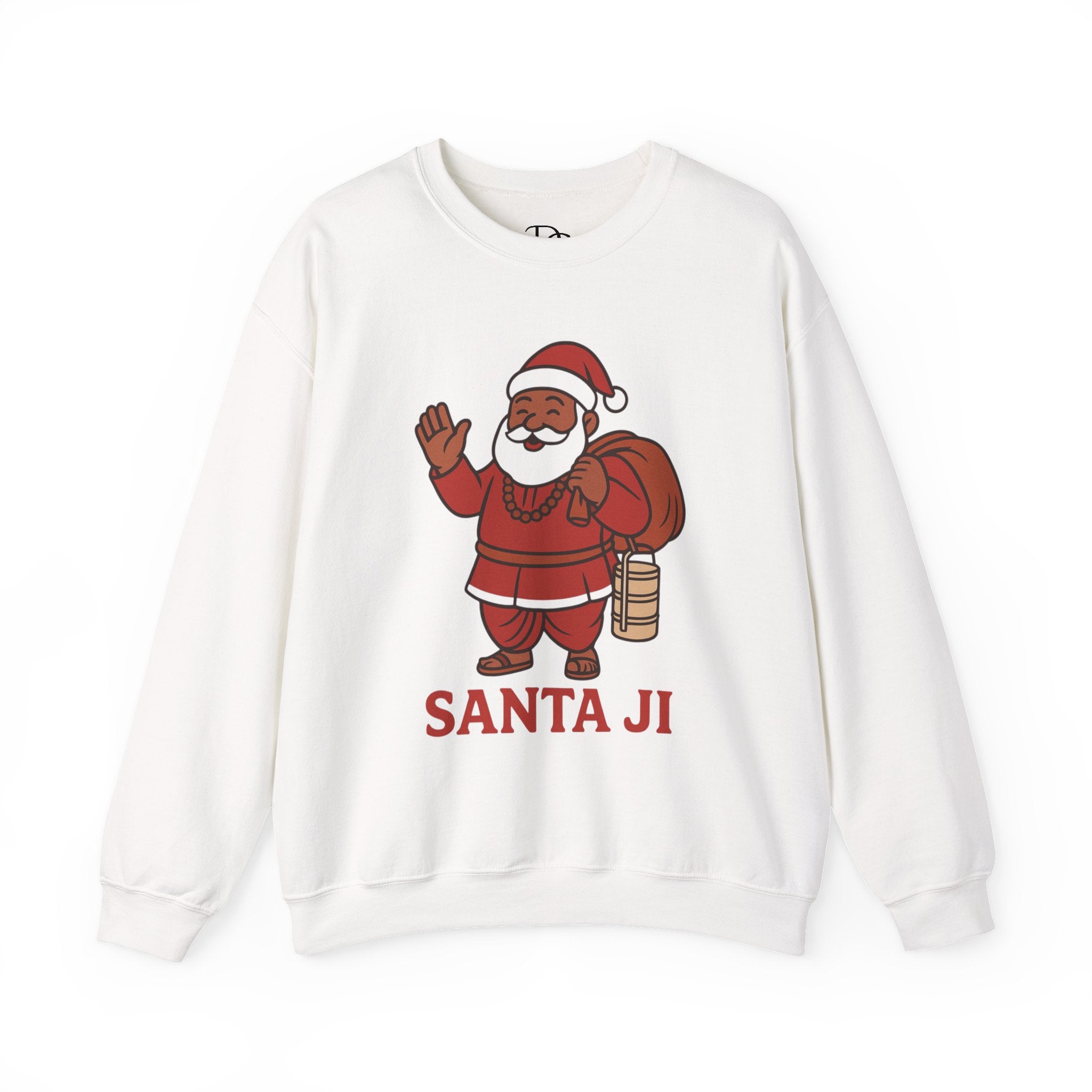 Santa Ji illustration crewneck sweatshirt | South Asian Santa holiday design