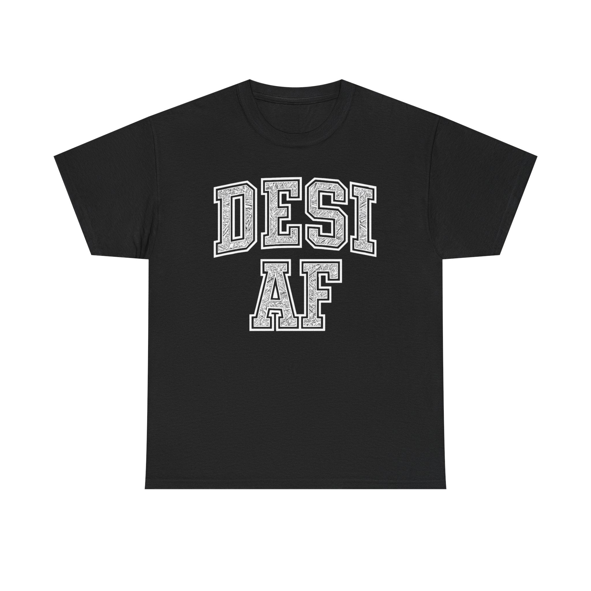 Desi AF Unisex Heavy Cotton Tee - Indian Shirt, South Asian Graphic Tee, Ethnic Heritage Apparel, Bollywood Top, Cultural