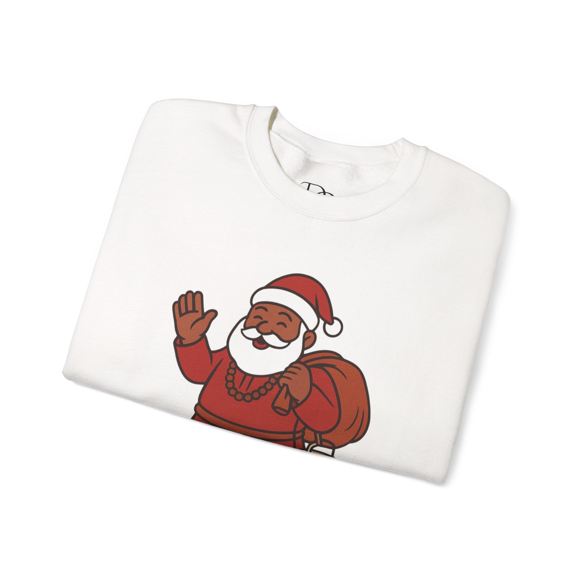 Santa Ji illustration crewneck sweatshirt | South Asian Santa holiday design