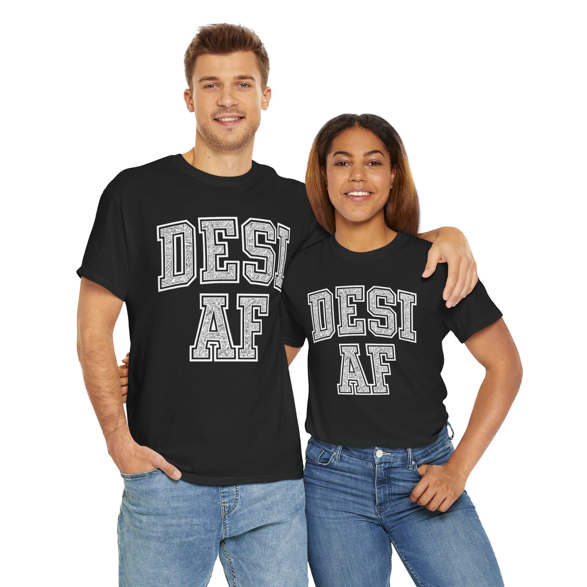 Desi AF Graphic Tee: South Asian Heritage Unisex T-Shirt