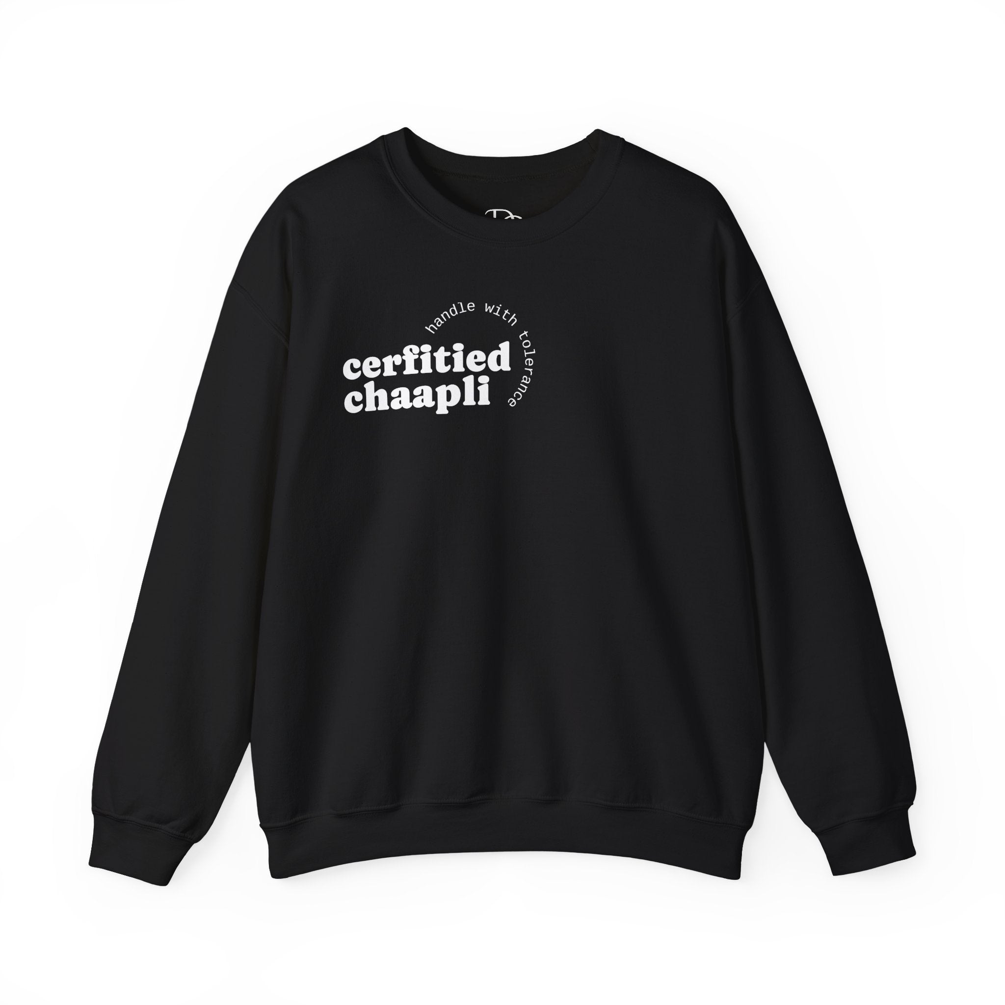 Certified Chaapli Crewneck Sweatshirt | minimal text design